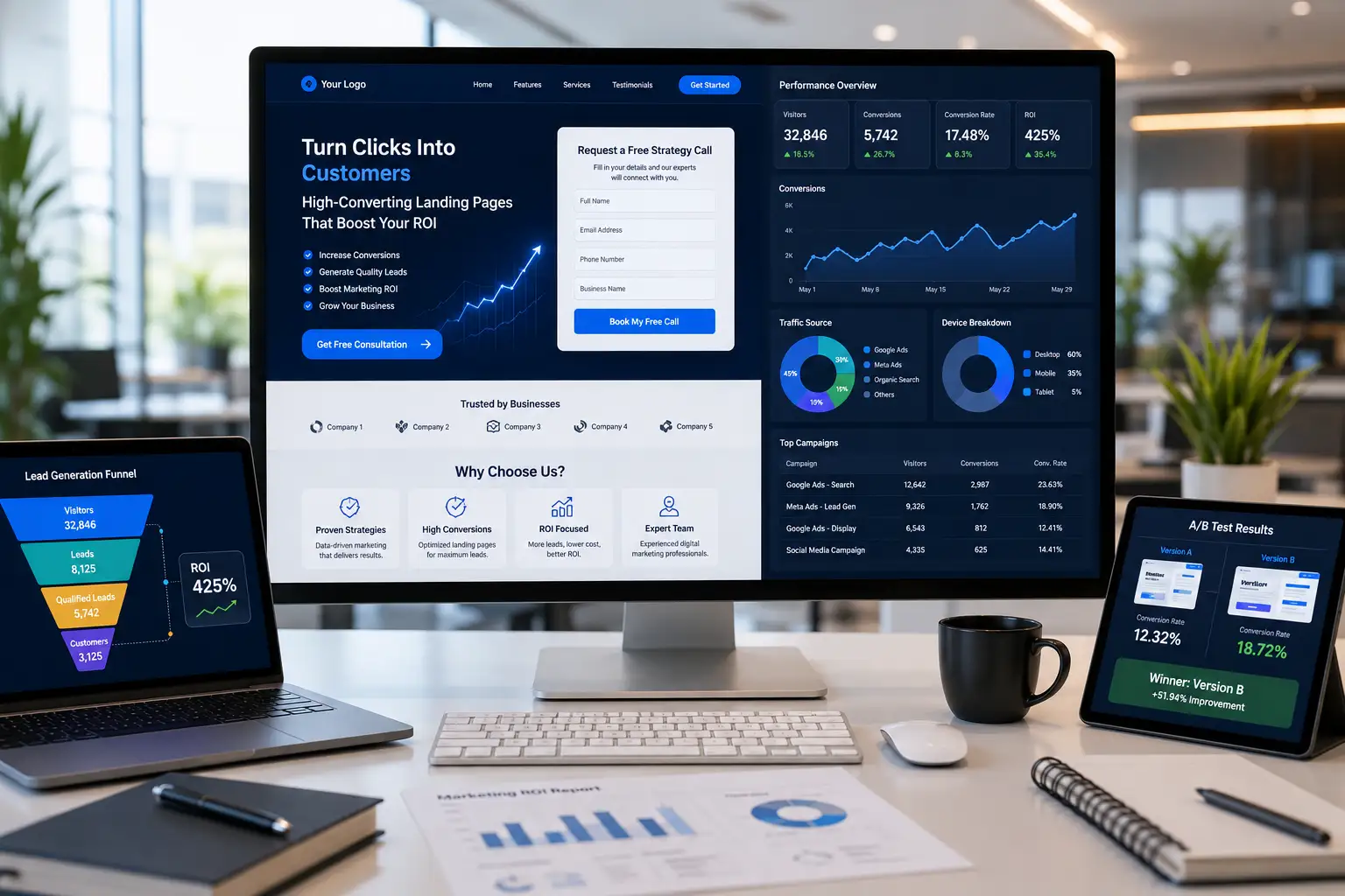 Landing Page Optimization for Higher Marketing ROI DigiHoper