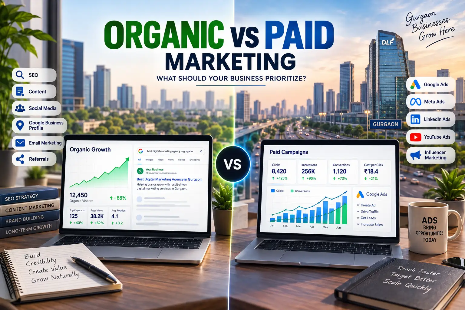 Organic vs Paid Marketing